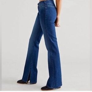 Free People We The Free Stillwater Low Rise Slim Flare Jean With Slits
